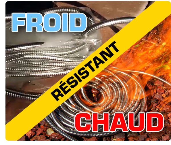 Bionic Steel Hose, R&eacute;sistant &agrave; la chaleur ou au froid